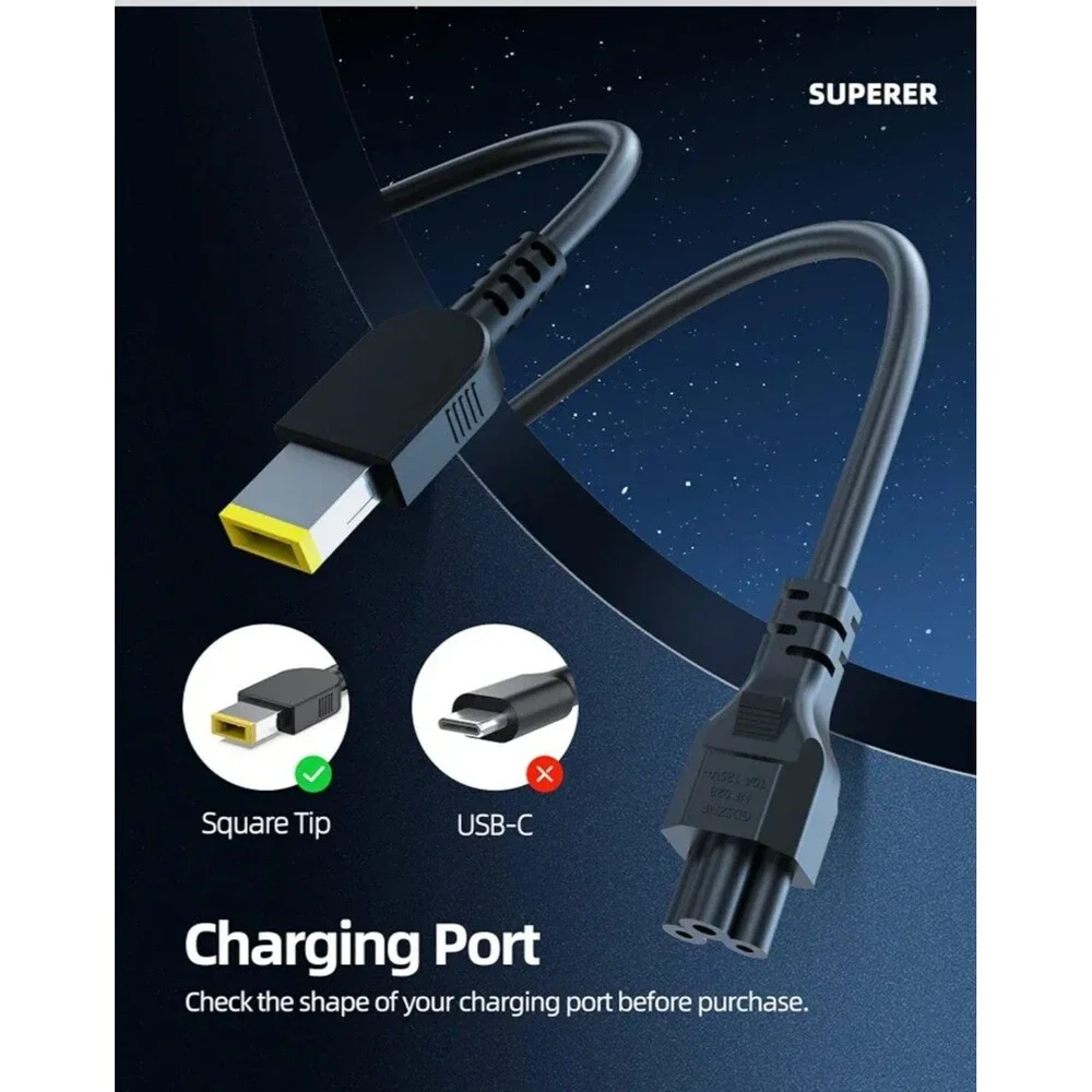 135W Power Adapter Charger For Lenovo ideapad 3-15IMH05 3-15IHU6 3-15ARH05 3-15A